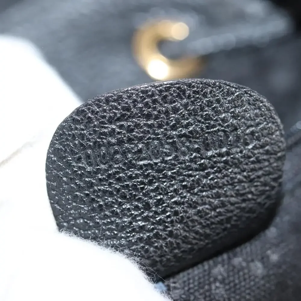 Gucci Bamboo Suede Leather Backpack Black